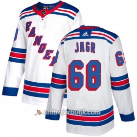 Dame Ishockey New York Rangers Tröja Jaromir Jagr 68 Adidas 2017-2018 Vit Authentic